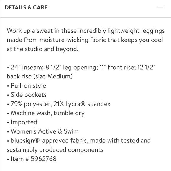 Zella High Waist Studio Lite Pocket 7/8 leggings - Picture 8 of 8